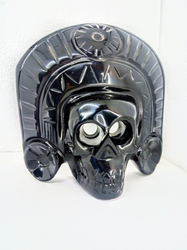 Mascara Obsidiana Teotihuacána Artesania Prehispánica Mictla