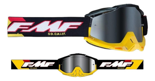 Antiparra Fmf Powerbomb Goggle Speedway - Mirror Silver Lens