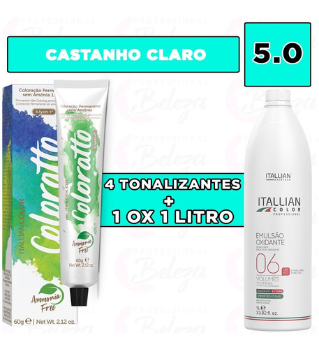 Oxi Itallian 06 Vol 1l+  4 Un Coloratto Castanho Claro 5.0