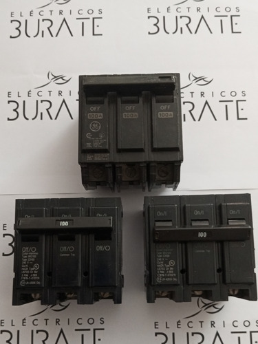 Breaker Thql Tql 3x100 Amp Empotrar General Electric Eaton