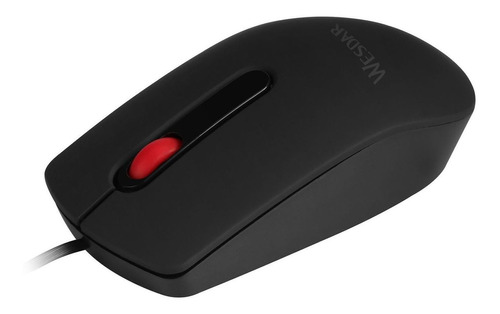 Mouse Optico Wesdar X18 Usb 1200 Dpi Oficina Escritorio Goma Color Negro