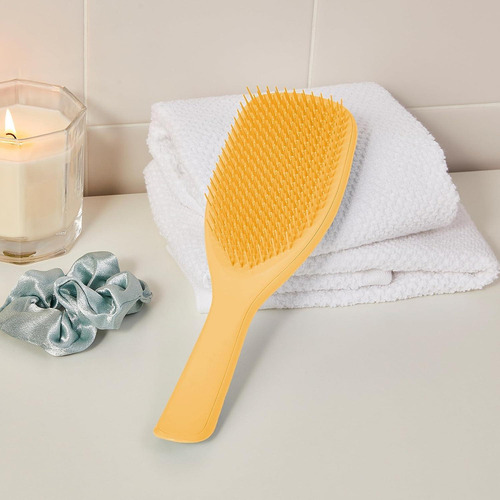 Cepillo Desenredante Tangle Teezer Grande Amarillo 3c A 4c