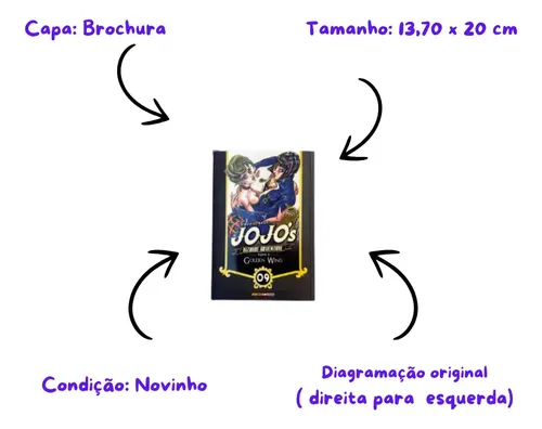 Manga Jojo Bizarre Adventure Golden Wind Parte 5 Hirohiko Araki