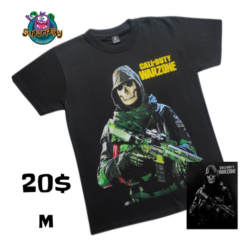 Franela T-shirt Camiseta Doble Videojuegos Halo Cod Luigi 