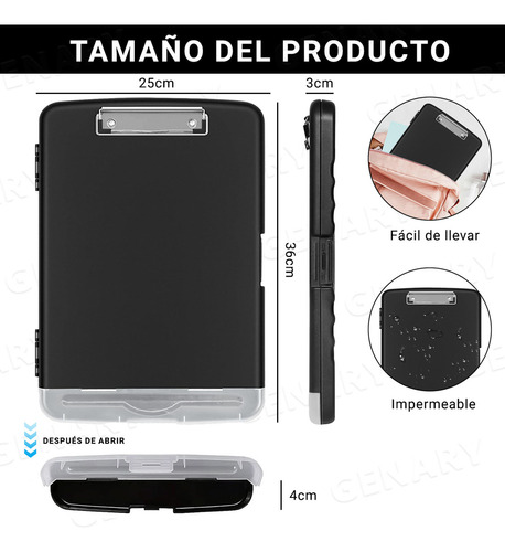 Portapapeles Papeleta Almacena Papele Tabla Clip Carta