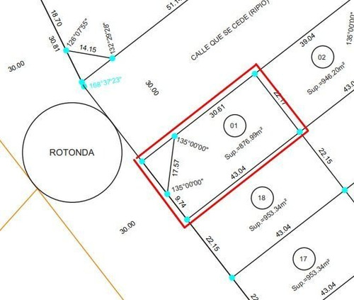 Imagen 10 de 10 de Oportunidad! Excelente Lote Plano De 946 M2 En Esquina!!