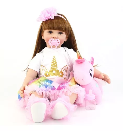 KEIUMI Boneca Bêbe Reborn Original 60cm Realista Linda Princesa Sapatinho  Ursinho Cabelo Longo Castanho Corpo Tecido Membro Siliconado Barato Mercado  Livre Revender Natal Black Friday Fortaleza Ceará São Paulo Brasilia -  AliExpress