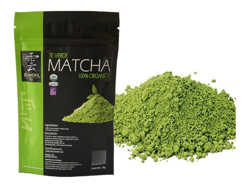 50g Té Verde Matcha Orgánico Japones Kumoritea