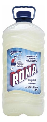 Detergente Ropa Líquido Biodegradable Roma Multiusos 3.78 L