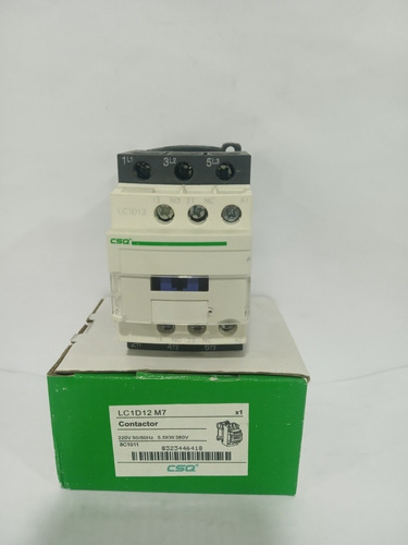 Contactor 12 Amp 220v Marca Csq Modelo Lc1d12m7