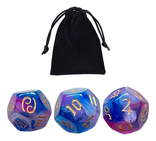 3 X 3x Dados De Constelación De Dados De Astrología Estilo