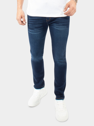 Pantalon Jeans Moderno De Corte Ajustado Moda Para Hombre