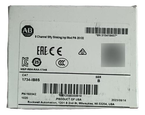 1734-ib8s Nuevo Allen Bradley 100% Original No Chino