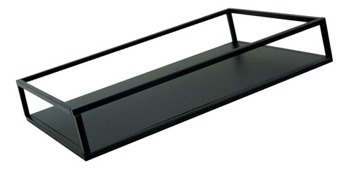 Estante De De Hierro Almacenamiento Rack Negro 30x20x5cm