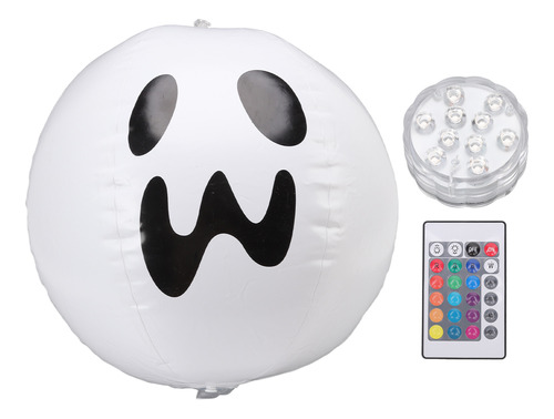 Bola Inflable Led Led Con Control Remoto Para Halloween, Gol