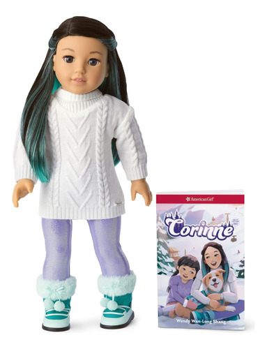 American Girl Corinne Tan Girl Of The Year  Muñeca Y Libro.