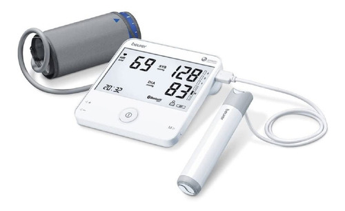 Tensiómetro De Brazo Con Bluetooth Y Electrocardiograma Bm95 Color Blanco