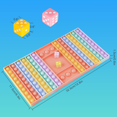 Juguete De Silicona Push Pop Bubble Fidget Tablero De Juego