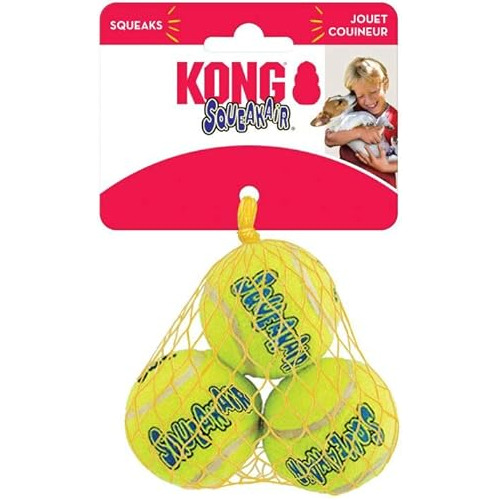 Pequeño Juguete Pelota Tenis Squeaker Para Perros Juego 3 3