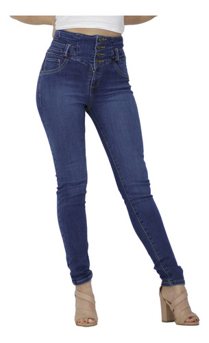 Pantalón Britos Jeans Mujer Skinny Azul 024037