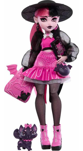 Monster High Draculaura Fashion Doll  + Mascota Y Accesorios