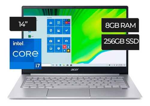 Laptop Acer Swift3 Intel Evo I7 14  Hb Retroiluminado Huella