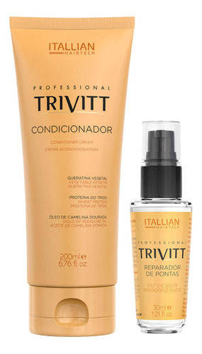 Condicionador Trivitt 250ml + Reparador De Pontas