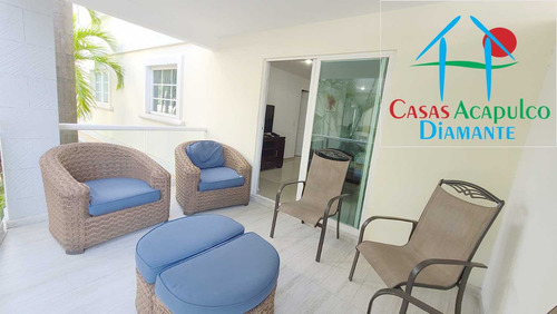Cad Diamante Lakes Rubí 202. Terraza Con Vista A La Alberca Y Jardines