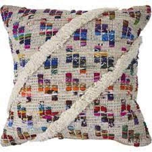 Lr Home Eclectic Multicolor Chindi Throw Pillow Area Ru...
