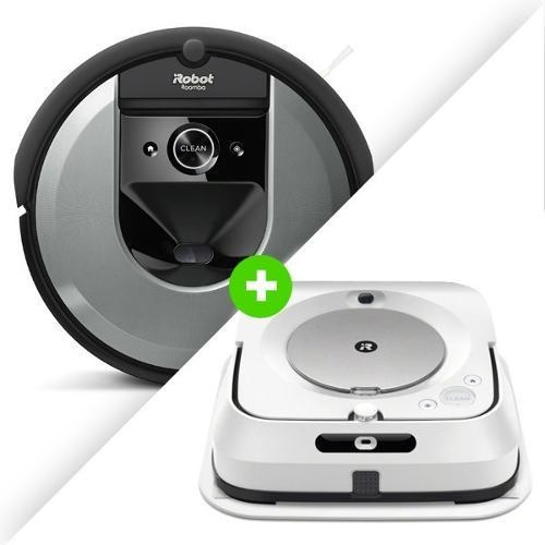 Combo Grandes Espacios Irobot  Braava Jet M6 + Roomba I7