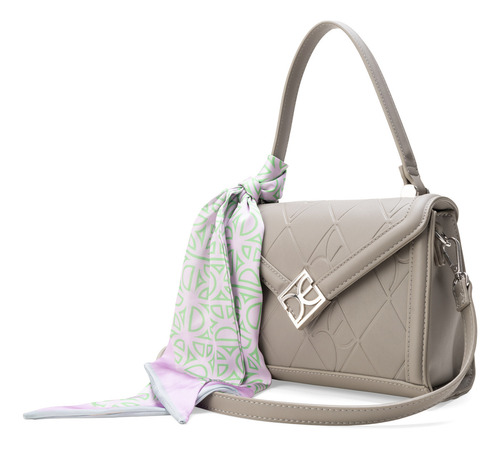 Bolsa Briefcase Cloe Anahila Chico Color Gris
