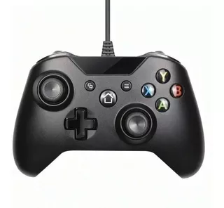 Controle Compatível P/ Xbox One X S Fat Slim Com Fio Usb Pc