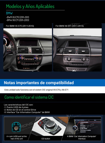 Estereo Android 10.2 Bmw X5 X6 2011 - 2013 E70 E71 Carplay