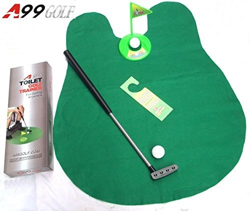 2 Juegos De A99 Golf Toilet Baño Mini Golf Mat Set Juego Pot
