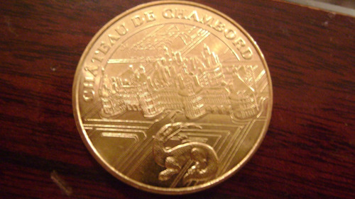 Medalla 17 Moneda Coleccion Castillo De Chambord Valle Loire