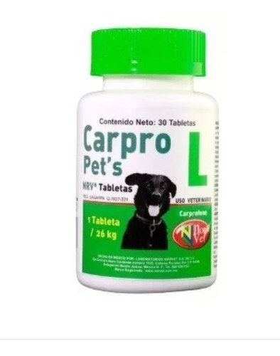 Norvet Carpropet's L P/26 Kg Carprofeno, Ginkgo Biloba 30tab