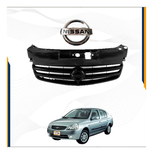 Parrilla Platina Con Emblema 02 03 04 05 06 07 08 09 10