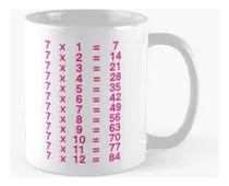 Comprar Taza X4 Tabla 7 X Tabla Del Siete Multiplicar Aprender Tabla