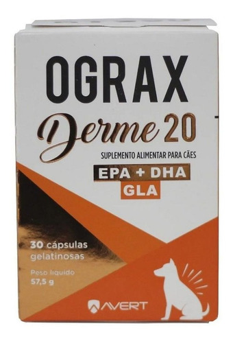 Avert Suplemento Alimentar P/c 30 Caps 57,5g Ograx Derme 20