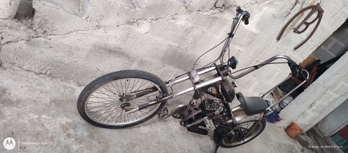 Bicicleta Chopper Con Motor De 2 Tiempos Motor 80 Cc