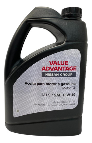 Aceite Nissan 15w40 4 Garrafas Multigrado Value Adavntage