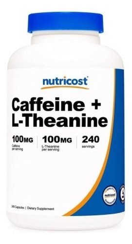 Cafeína + L-teanina 100mg 240u