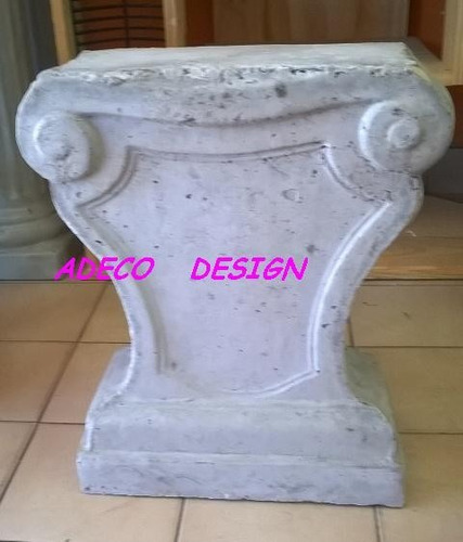 Columna Cemento Base Pie De Banco O Mesa Ratona