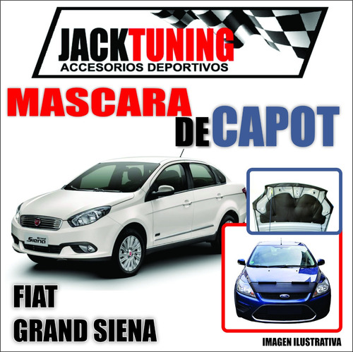 Mascara De Capot Fiat Grand Siena En Ecocuero