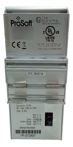 Módulo Modbus Prosoft 5202-dfnt-mcm4 18-32vdc (usado) (Usado)