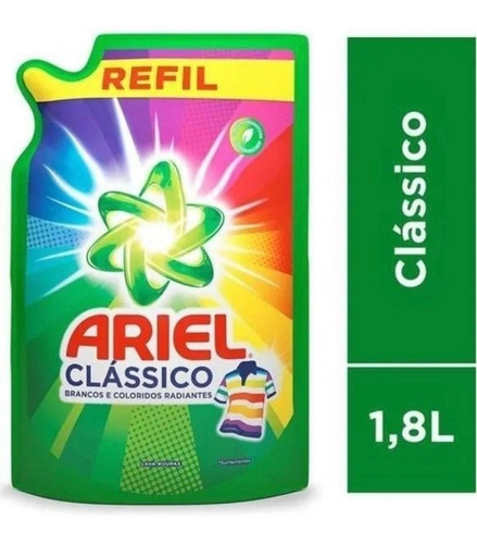Sabão Líquido Ariel Clássico Roupas Brancas E Coloridas 1,5l
