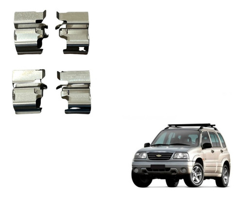 Kit Presilha Pastilha Freio Tracker 2.0 16v 2001 A 2009