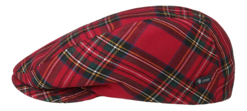 Lipodo Tartan Check Flat Cap Rojo 7