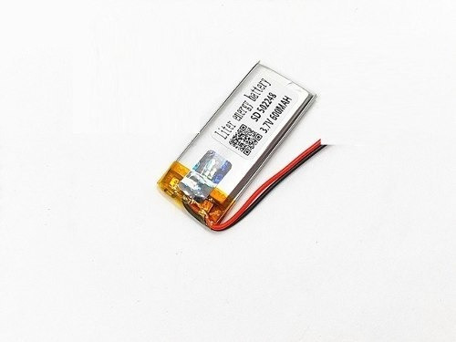 Bateria 600mah 3,7v 5mm X 22mm X 48mm Com 2 Fios