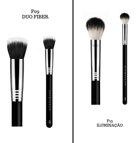 Imagem 2 de 7 de Kit Blend 10 Pincéis Profissionais Com Necessaire Daymakeup